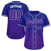 Custom Blue Purple Fade Fashion Personalized Authentic Baseball Jersey BSBJ01-D0a70ea